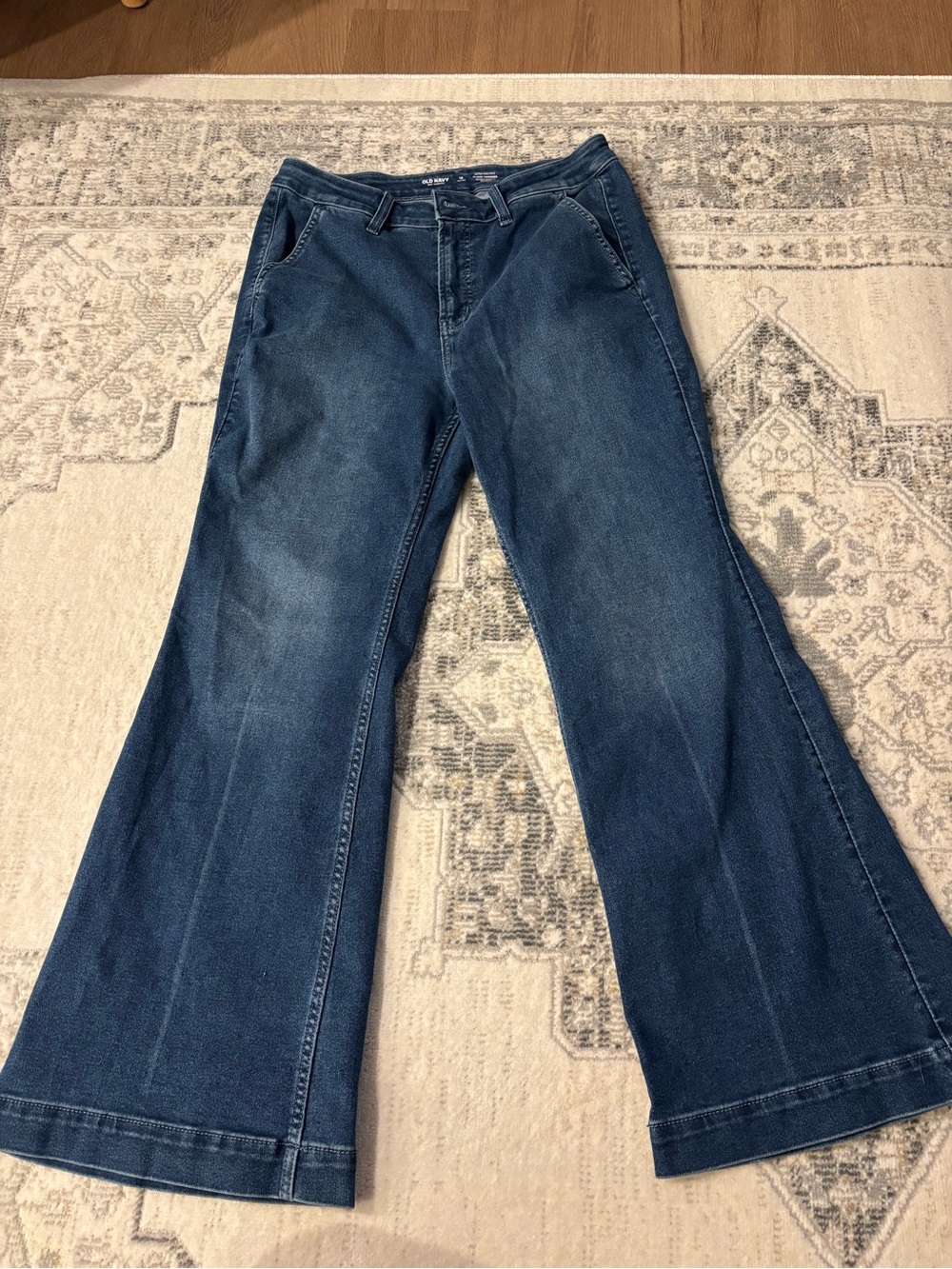Women’s Dark Blue Flared Jeans- Flare Trousers